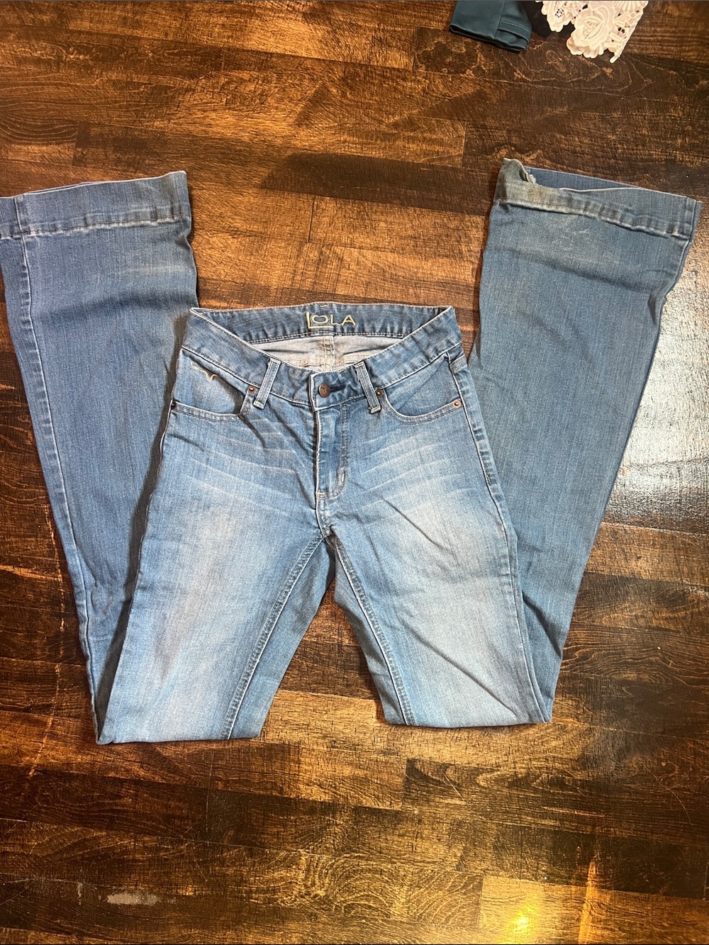 Kimes Ranch Light Blue Wide-Leg Flare Jeans